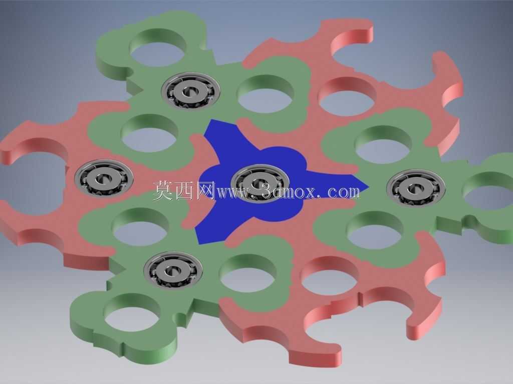 Fidget Spinner拼图3D打印