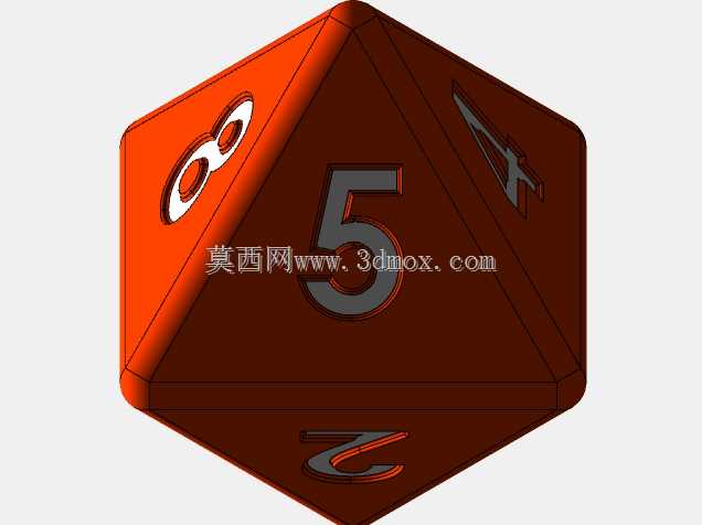 8面DnD骰子d8(STL和SLDPRT)