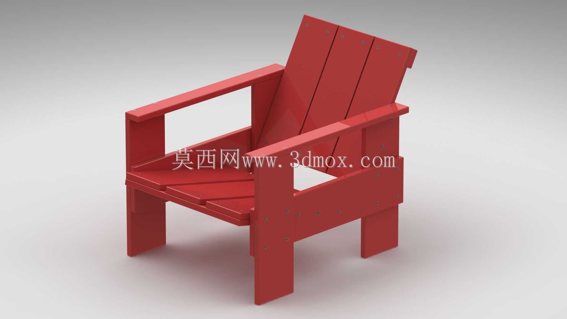 GERRIT RIETVELD������FAUTEUIL 1934�����Σ�΢��ģ��1:5��