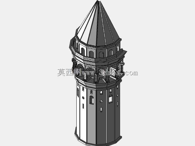 Galata Tower Book Nook 3dmodel.sldprt
