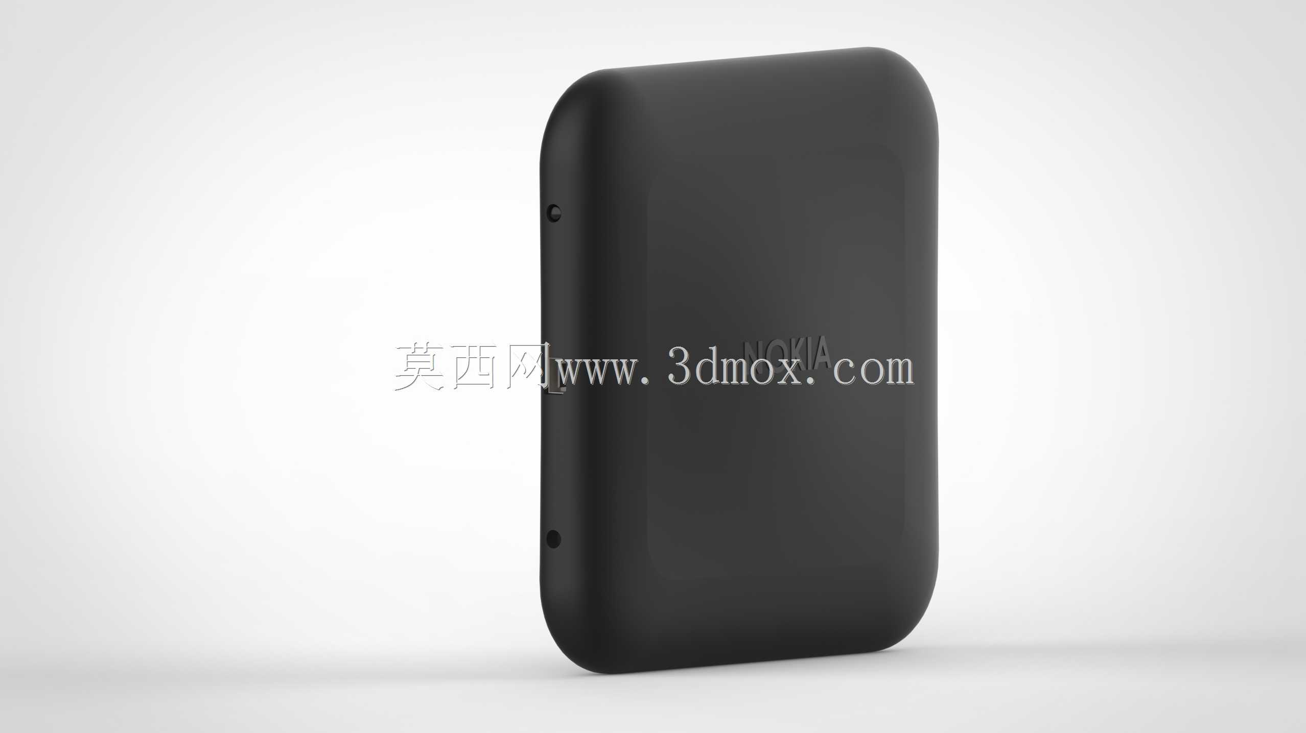 内置Chromecast Black 3D打印模型的诺基亚媒体拖缆