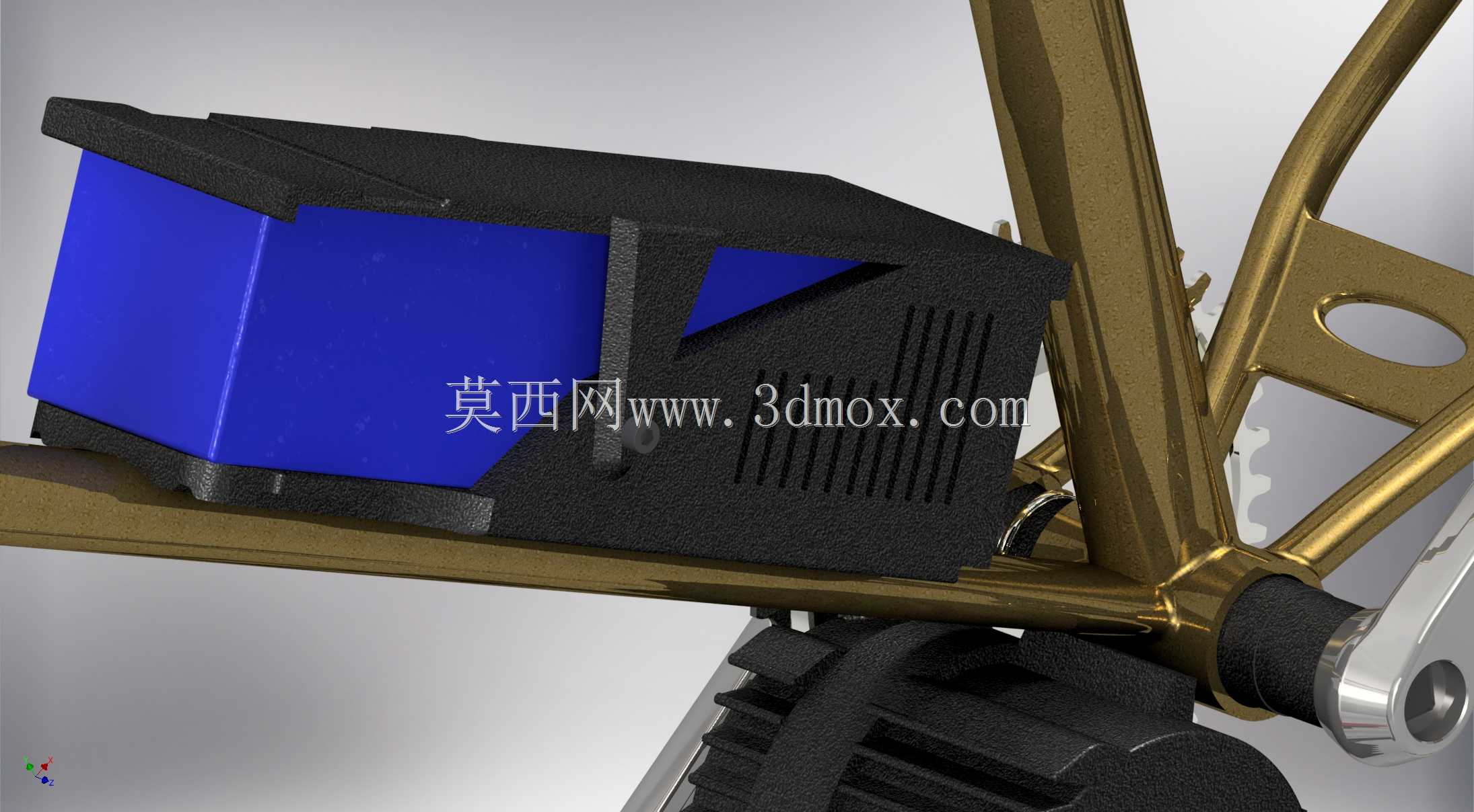 电动自行车改装实体模型-定制车架