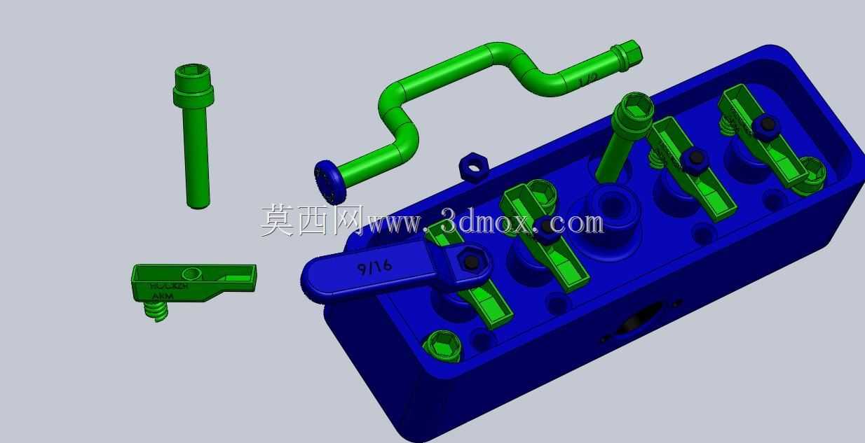 发动机V4塑料玩具