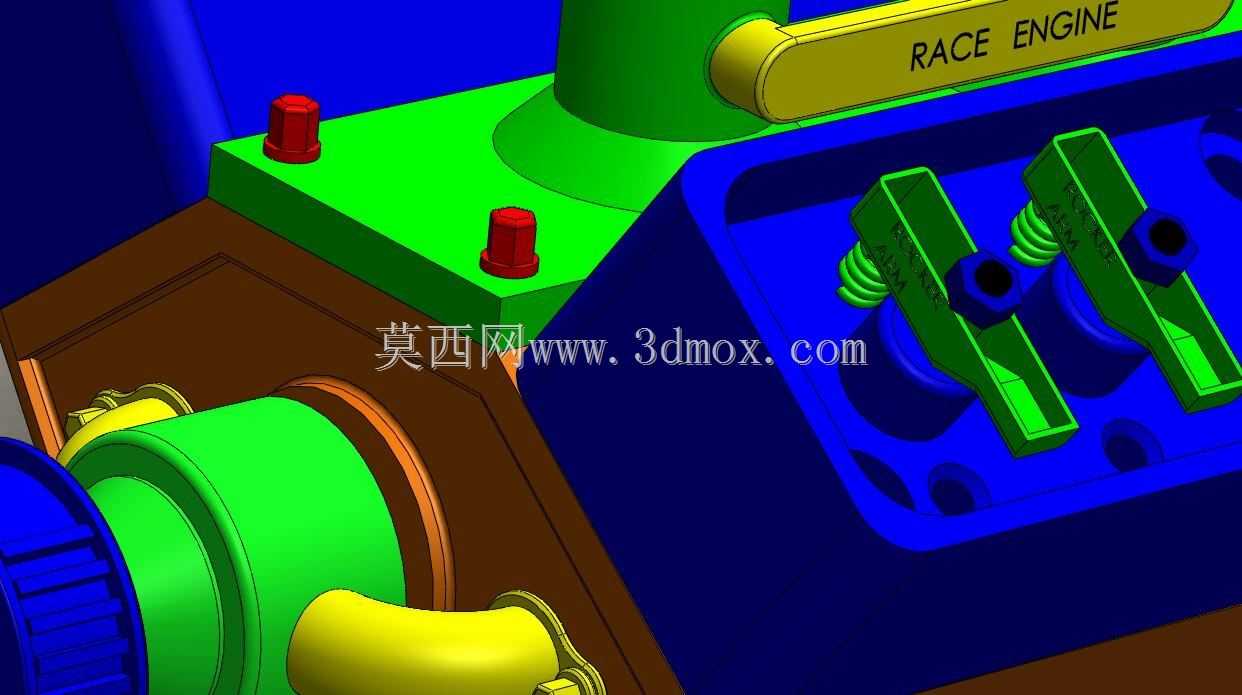 发动机V4塑料玩具