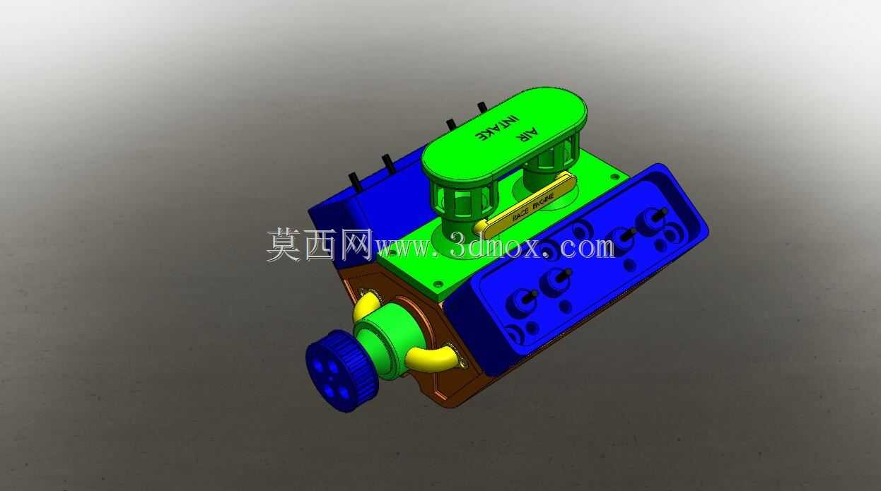 发动机V4塑料玩具