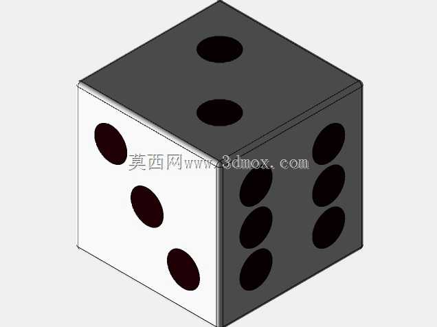 6面骰子-2色3D打印