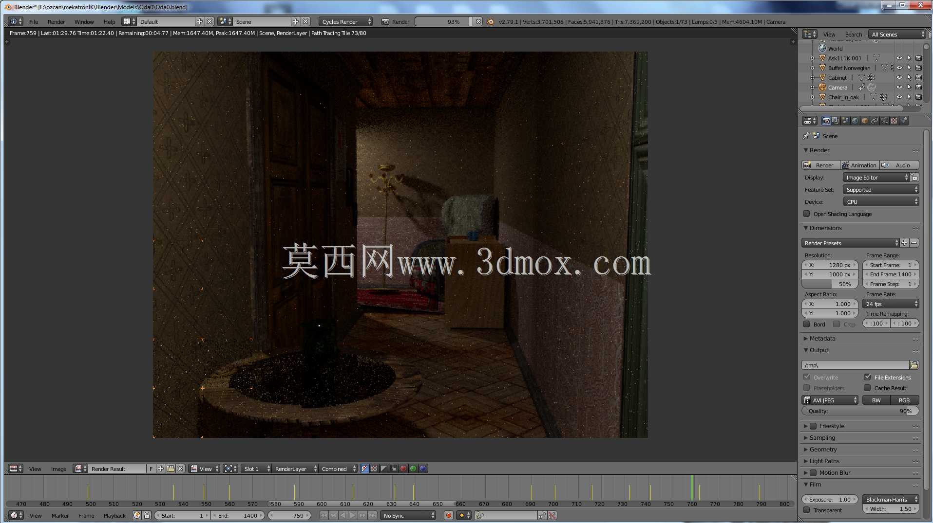 第一个在Blender上播放声音的长真实感动画