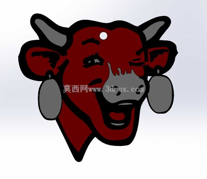 \“Vache qui rit\”钥匙圈