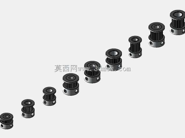 GT2正时皮带轮,可配置-16T、20T、B3-B8、W3、W6、W10