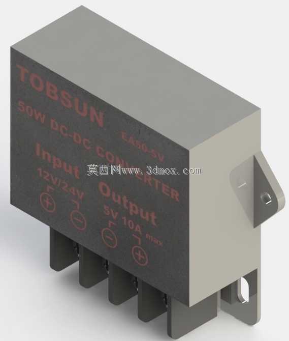 直流至直流转换器,12V或24V至5V,10安培,50瓦,托布森EA50-5V