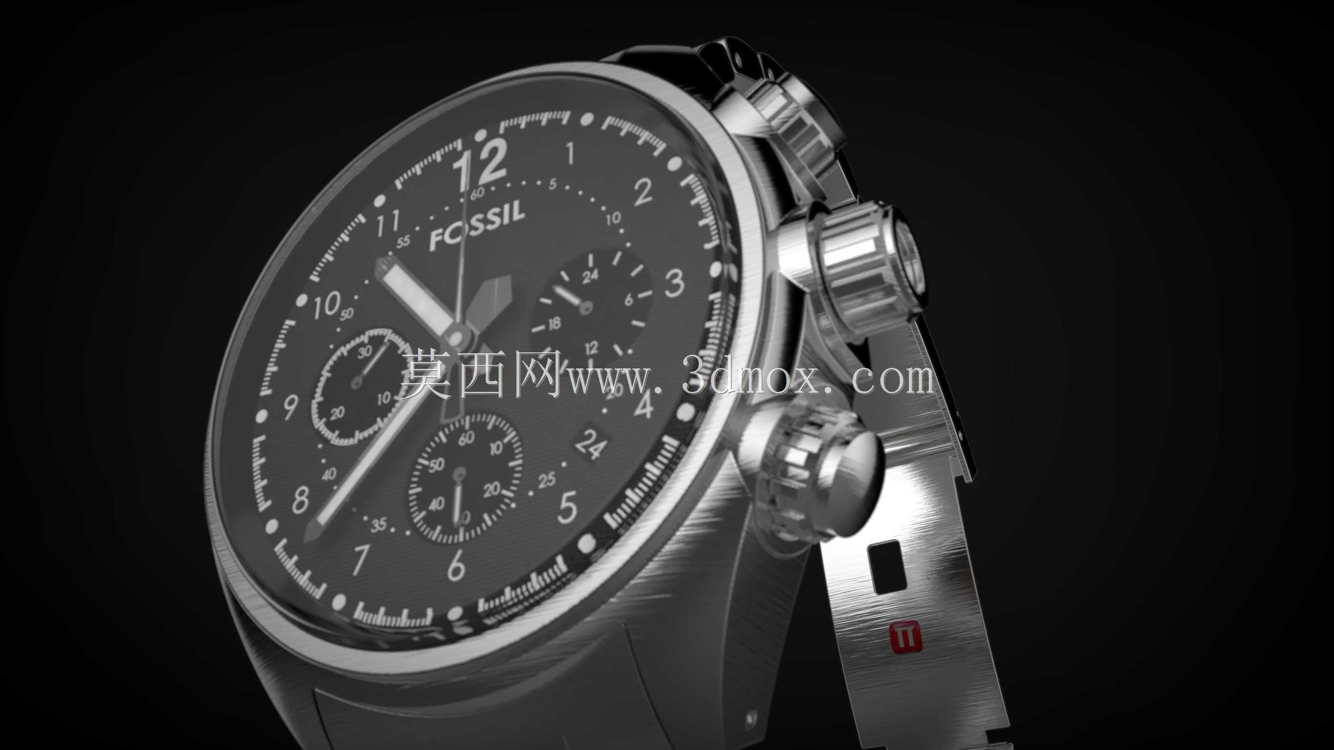 化石手表的渲染