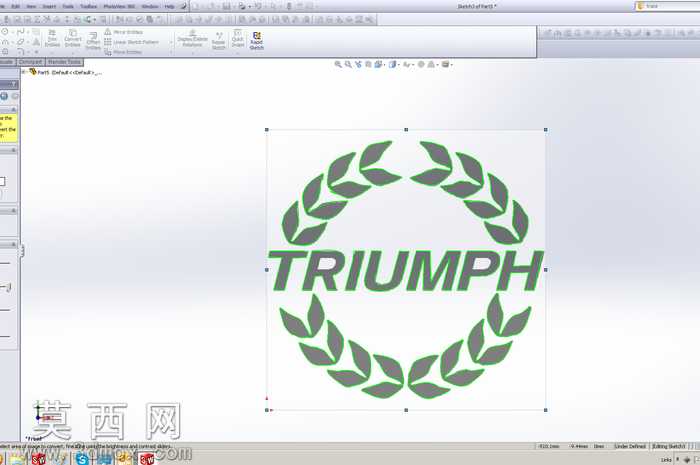 教程-提示-在SolidWorks中使用Autotrace