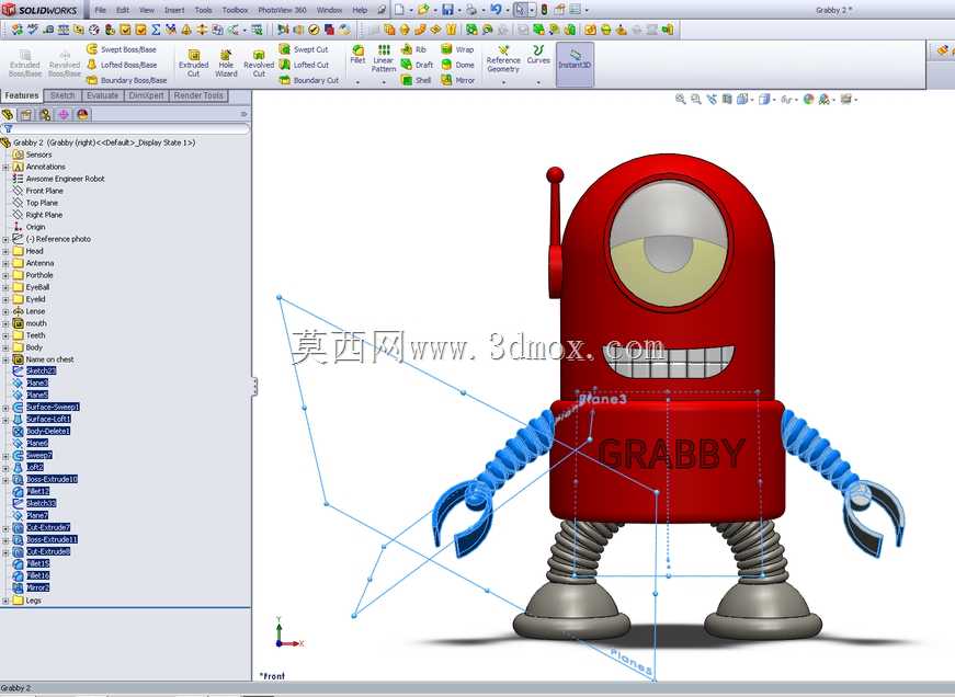 教程-提示-在SolidWorks中保持自然树的干净和有序。