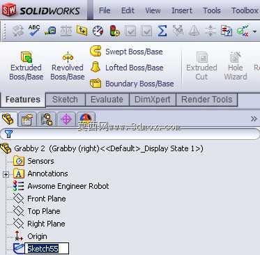 教程-提示-在SolidWorks中保持自然树的干净和有序。