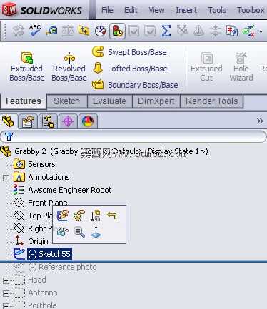 教程-提示-在SolidWorks中保持自然树的干净和有序。