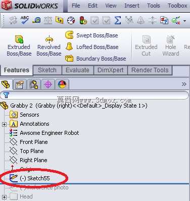 教程-提示-在SolidWorks中保持自然树的干净和有序。