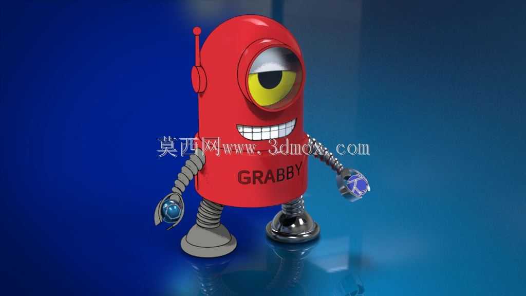 KeyShot Toon渲染:办公室中的Grabby