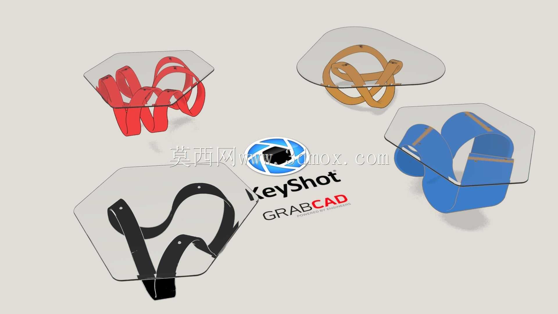KeyShot卡通渲染:咖啡桌