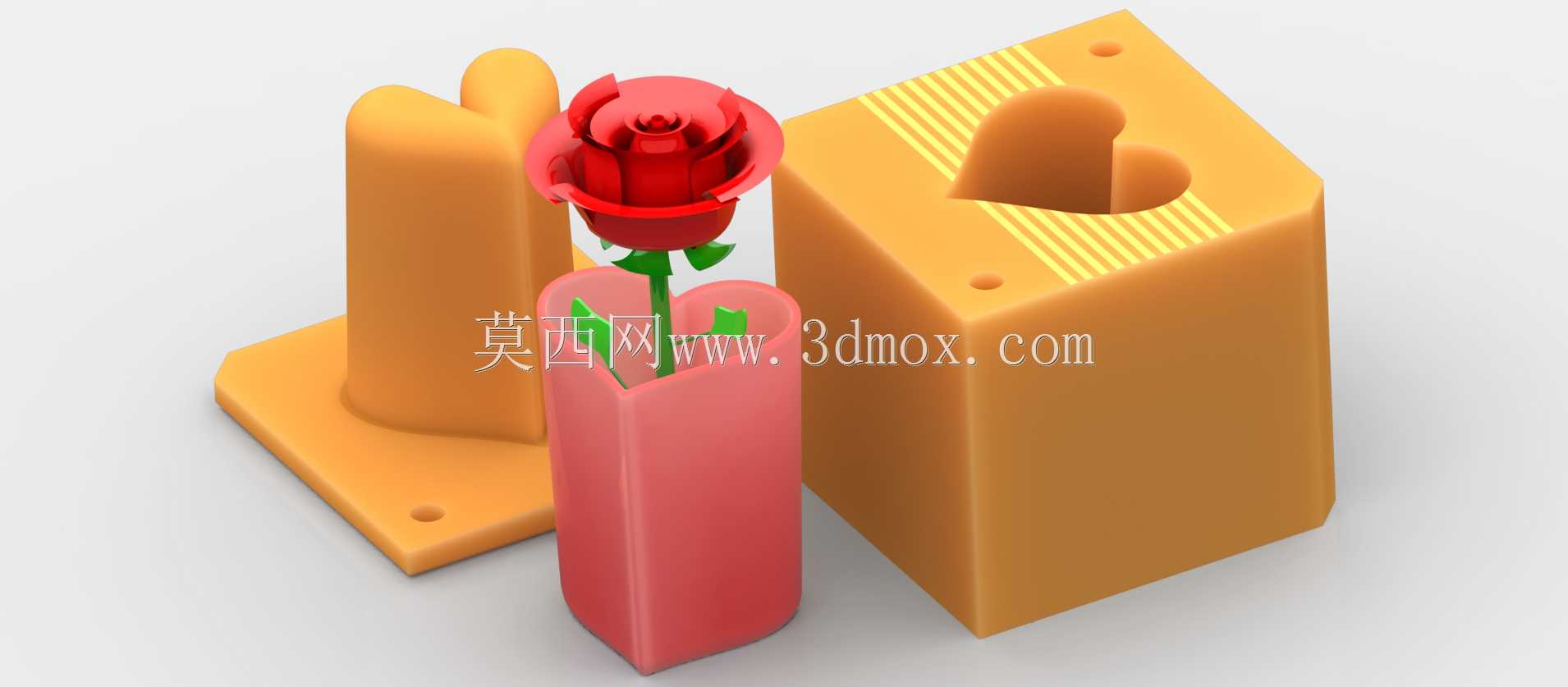 心形花瓶模具| TRINOTA