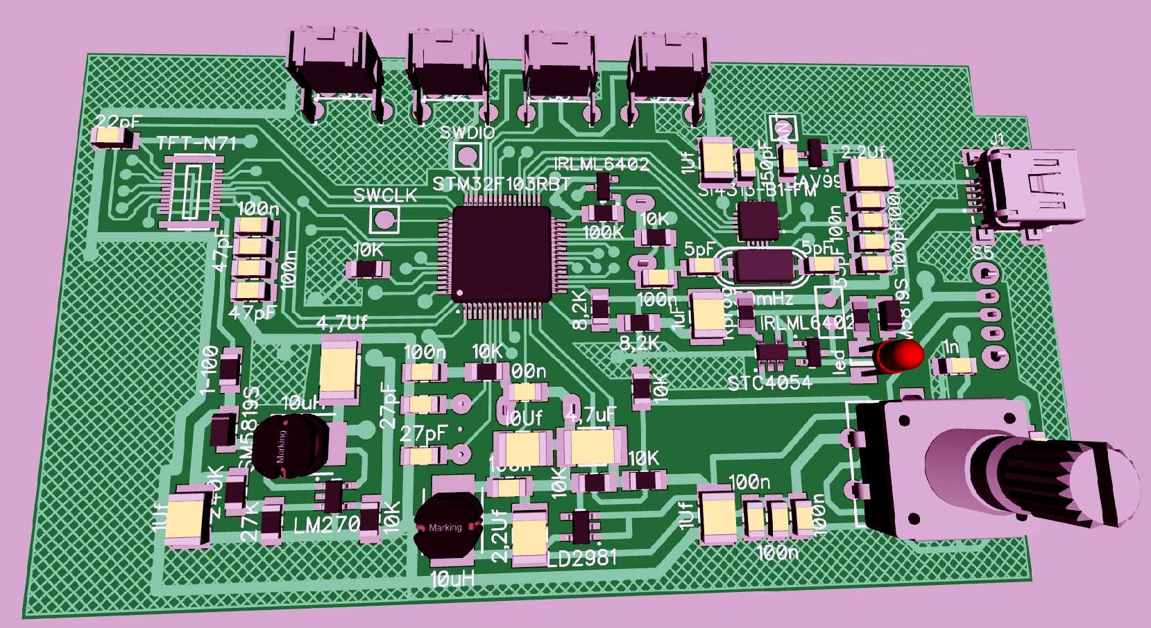 DIY频谱分析仪240-960MHz。