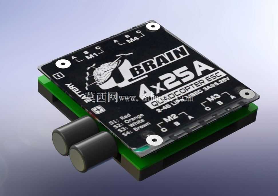 Q Brain Hobbyking 4 x 25A��ˢ��������ESC 2-4S 3A SBEC