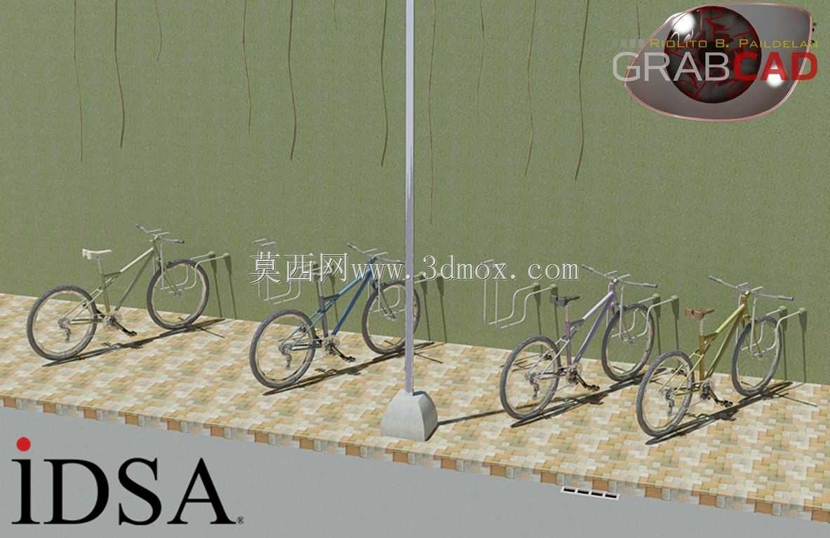 山地自行车渲染\u0026已编辑(我自己的模型)