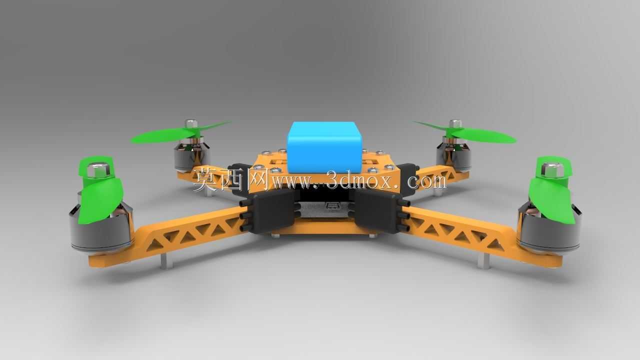 3D打印迷你四轮直升机标记2