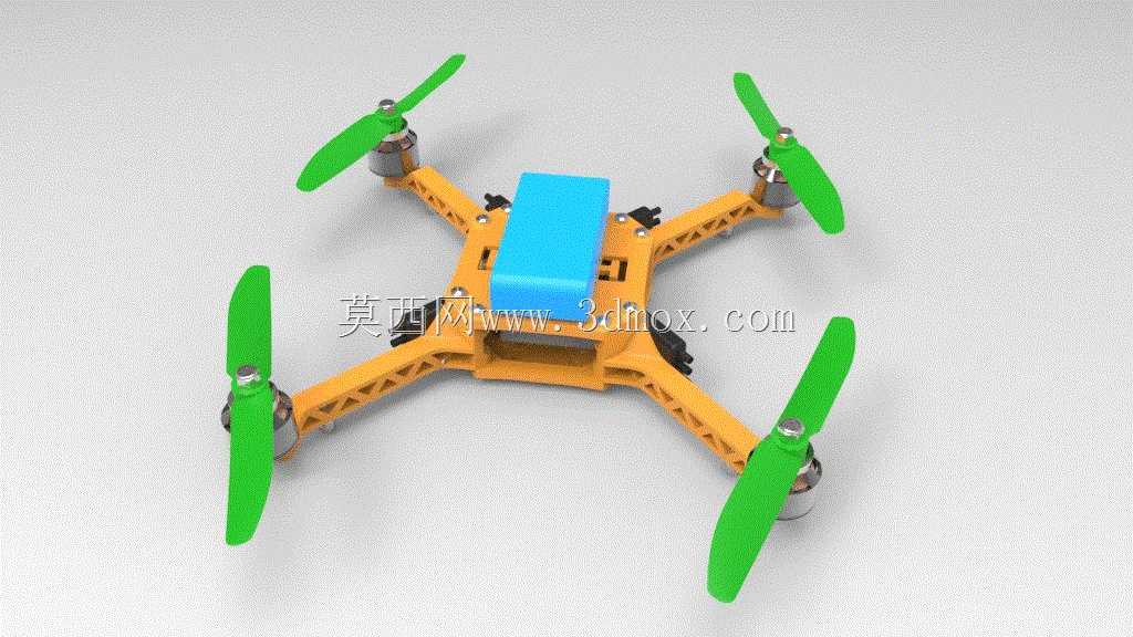 3D打印迷你四轮直升机标记2
