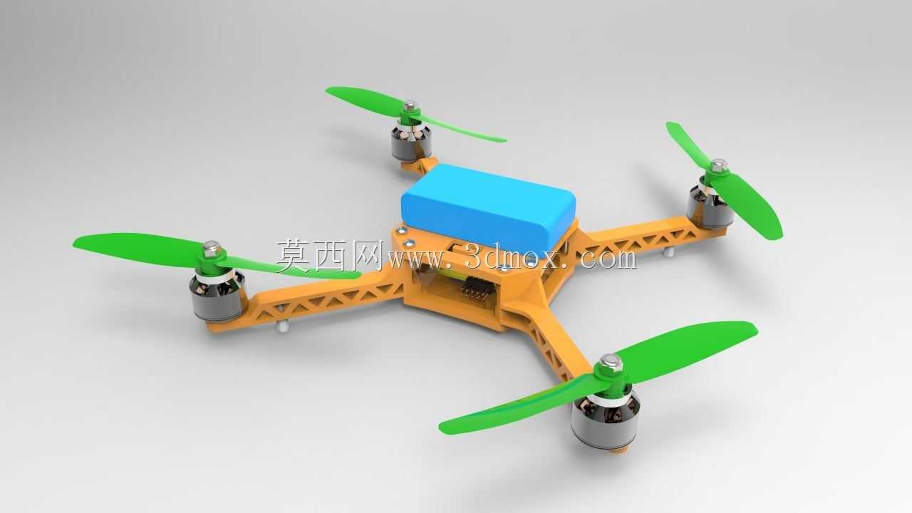 3D打印迷你四轮直升机标记2
