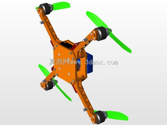 3D打印迷你四轮直升机标记2