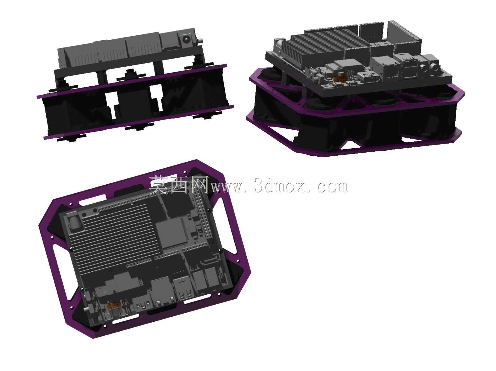 UDOO板的六角体\u0026 Dynamicxel RX28H伺服系统。