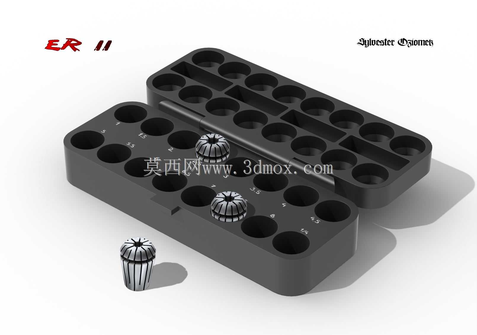 SR设计ER11夹头盒