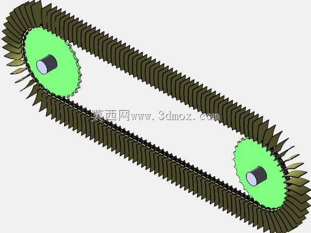 链式斗式输送机SolidWorks