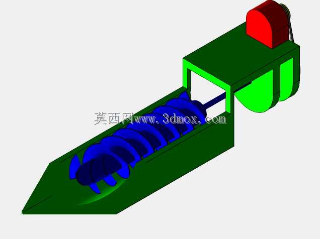 SolidWorks中的螺杆式水轮机