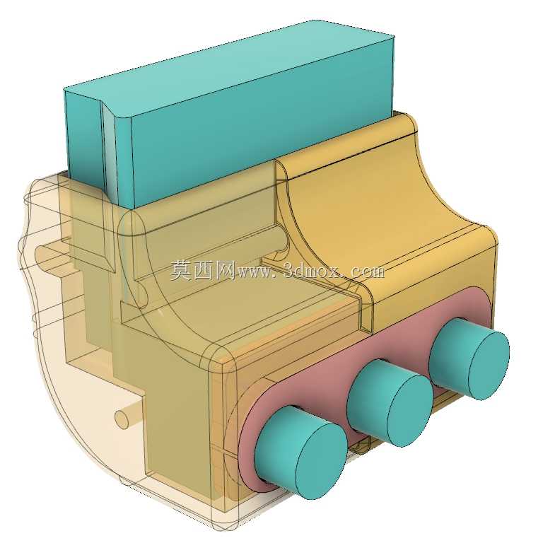 3D打印90°RCA\u003eSCART外壳