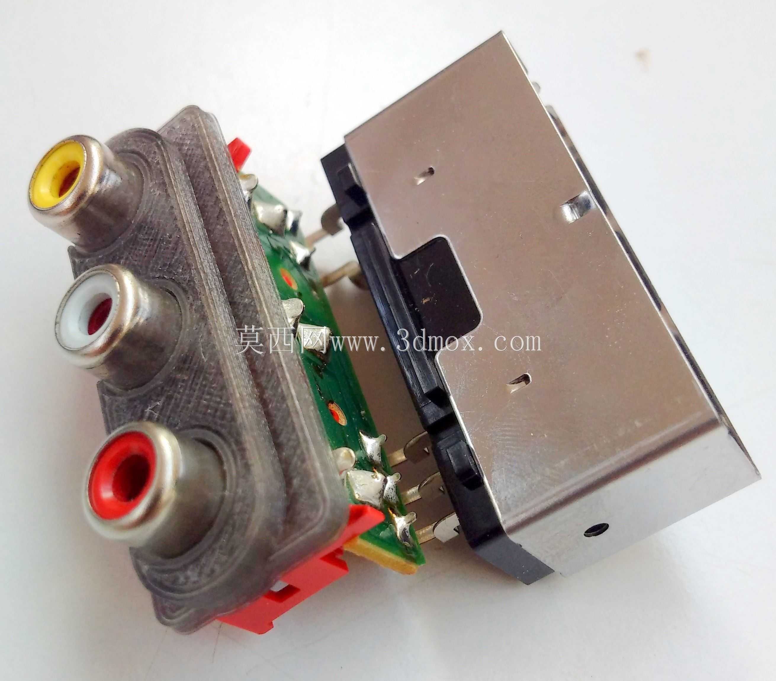3D打印90°RCA\u003eSCART外壳