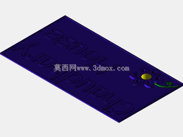 用于3D打印的家用铭牌