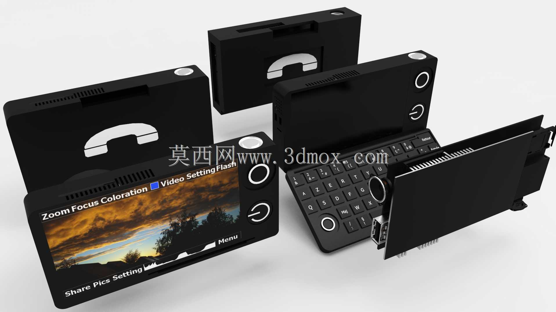 A-phone智能手机MP4紧凑型摄像头理念