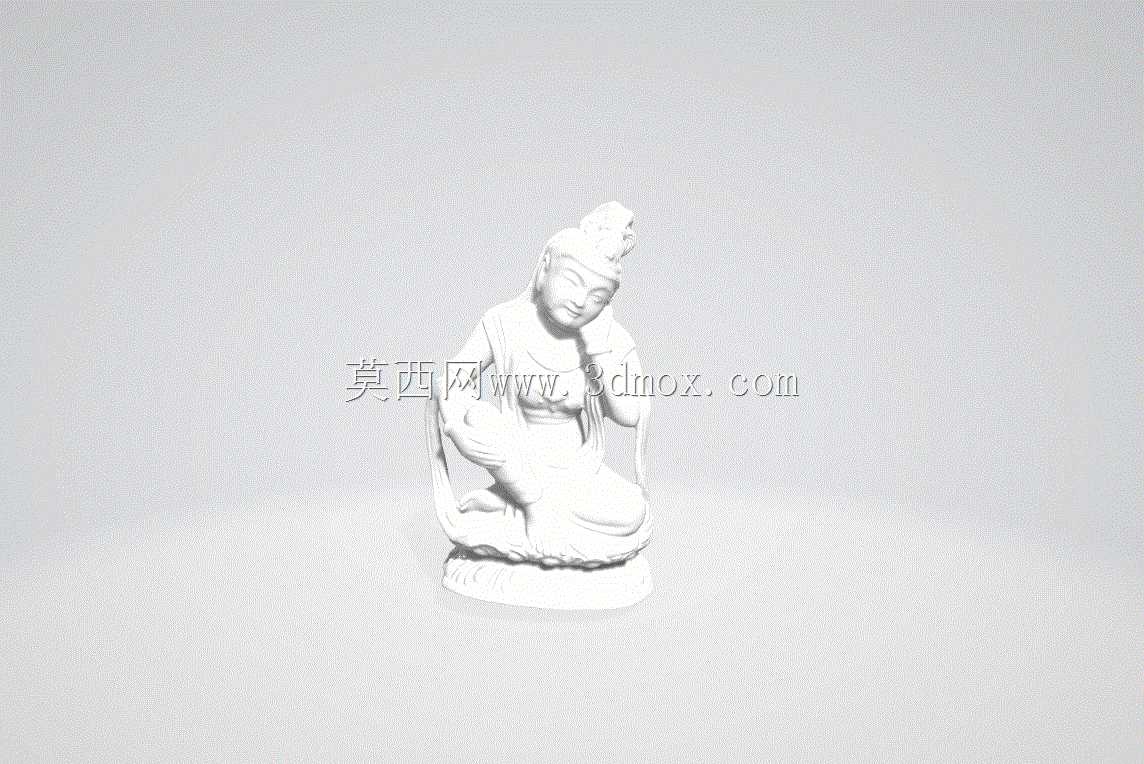 菩萨扫描模型可用于3D打印。