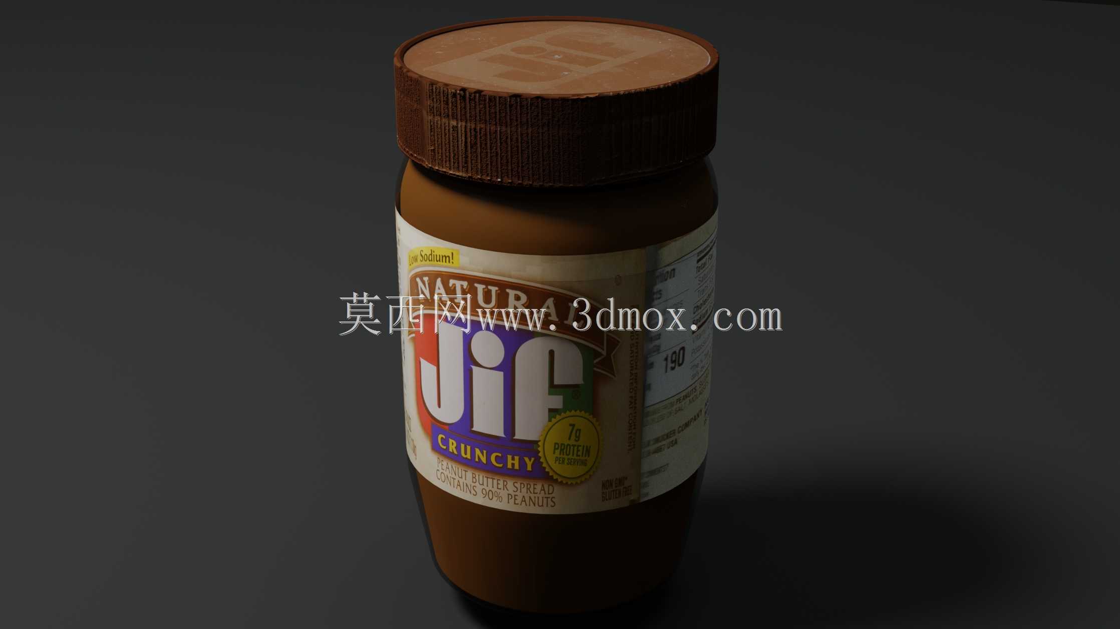 Jif花生酱罐+混合物+stl+sldprt16