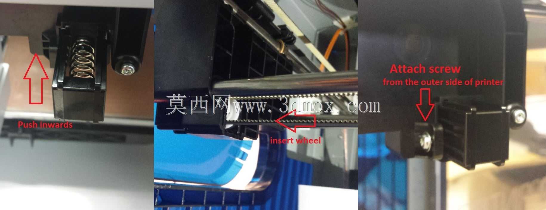X轴弹簧张紧器xyz ware Davinci 3D打印