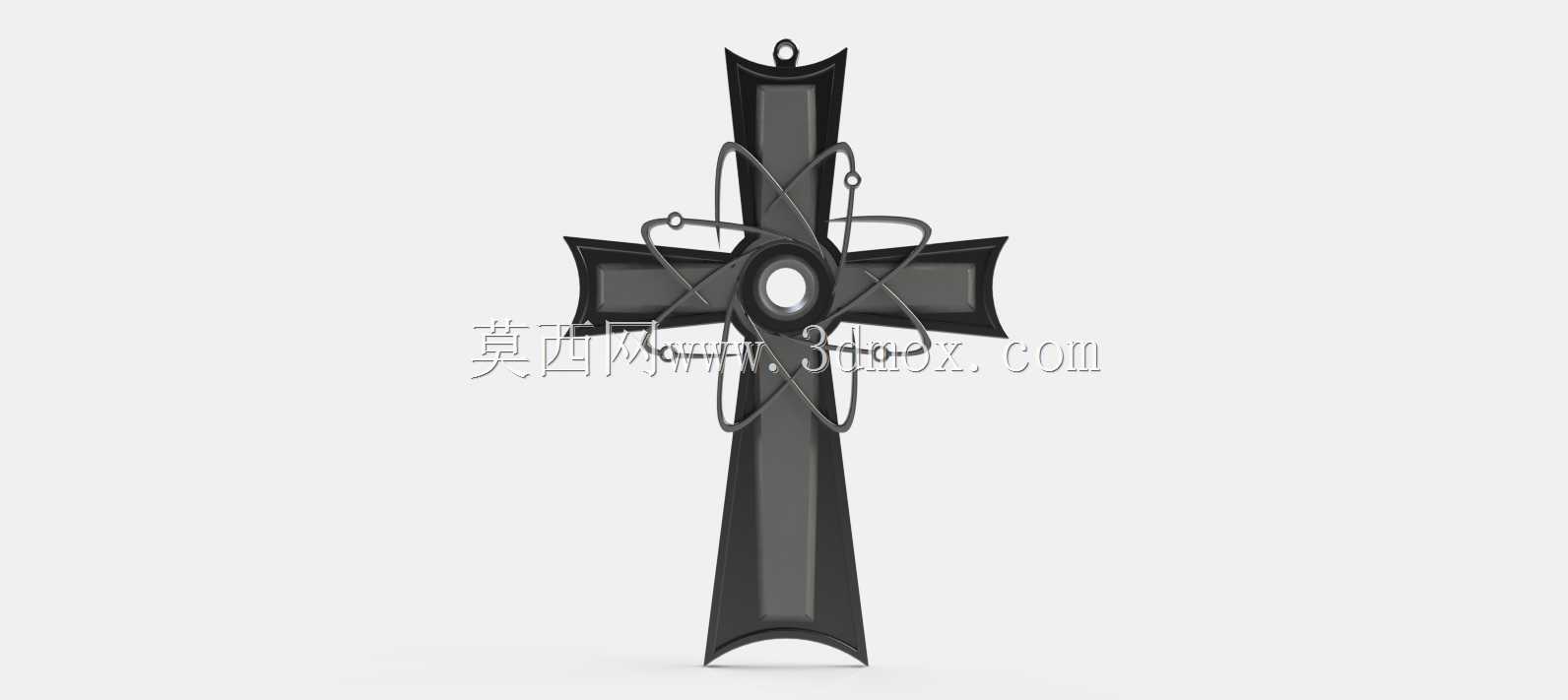 原子十字架吊坠