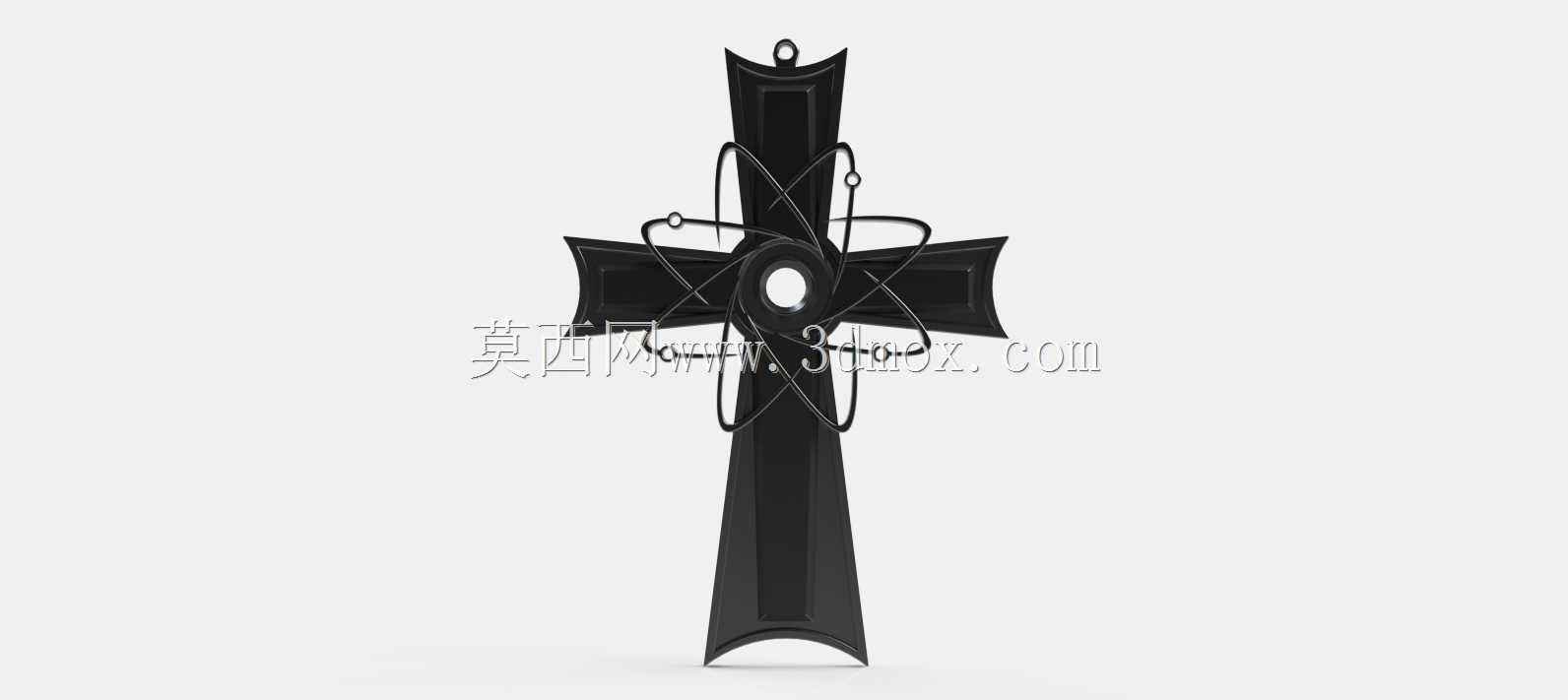 原子十字架吊坠