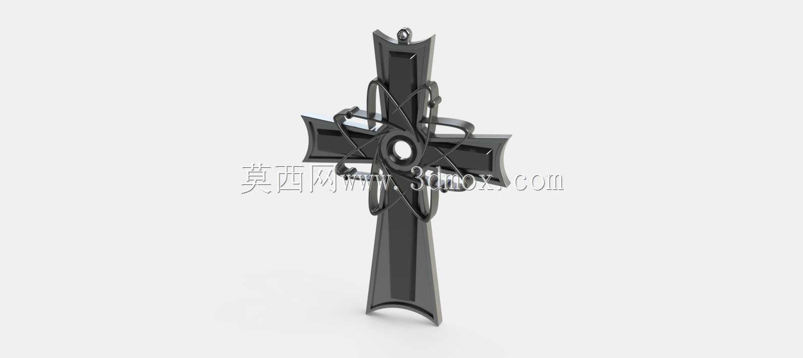 原子十字架吊坠
