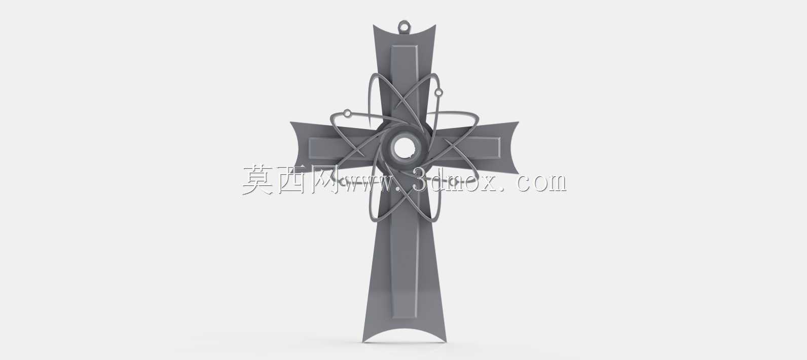 原子十字架吊坠