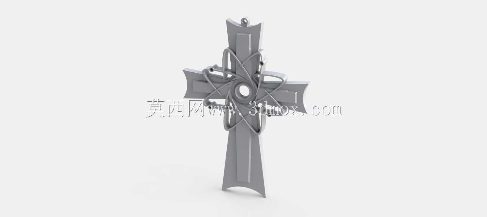 原子十字架吊坠