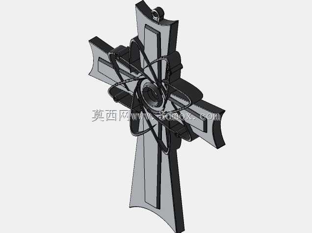 原子十字架吊坠