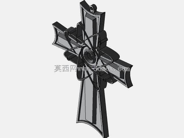 原子十字架吊坠