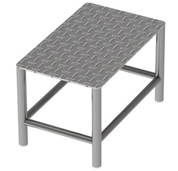 不锈钢单级楼梯/Escalera de acero inox。埃斯卡隆酒店