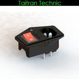 Taitran Technic生产的熔断开关AC 250V公插座AC 08